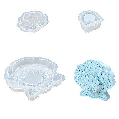 Силиконовые формы для ваз в форме ракушки своими руками, формы для литья смолы, для уф-смолы, изготовление изделий из эпоксидной смолы