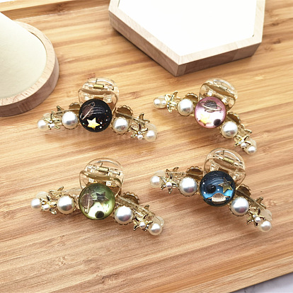 Elegant Pearl Hair Clip for Women - Large and Small Size.