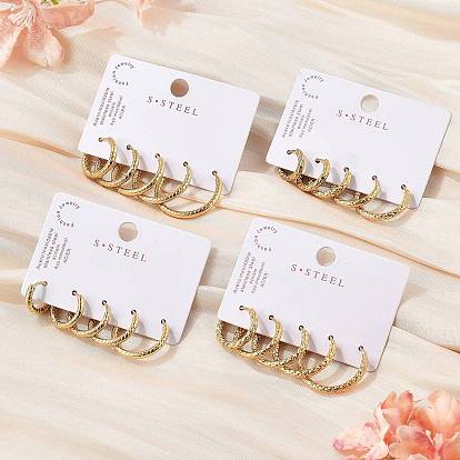 Серьги из 304 нержавеющей стали, ионное покрытие (ip)