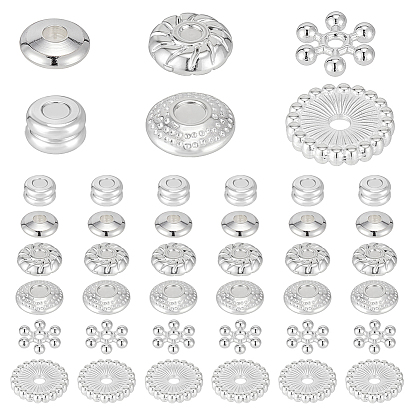 300 шт. 6 стили наборы бусин «сделай сам», включая проставки из сплава и латуни