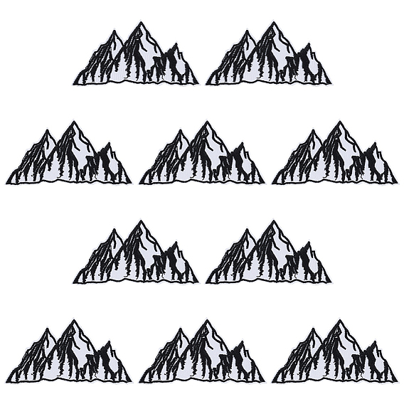 10шт. тканевые нашивки для одежды, гора