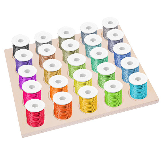 Деревянный лоток для пряжи, прямоугольное хранение вязальной шерсти