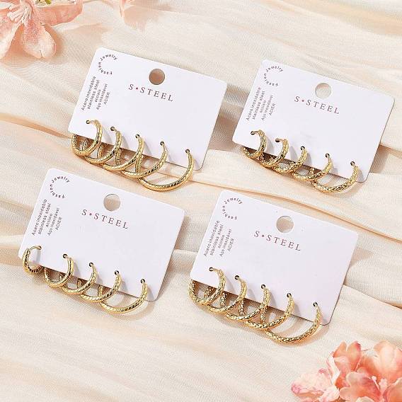 Серьги из 304 нержавеющей стали, ионное покрытие (ip)