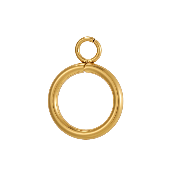 304 подвески из нержавеющей стали, кольцо прелести, ионное покрытие (ip)