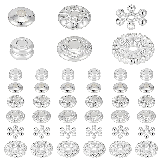 300 шт. 6 стили наборы бусин «сделай сам», включая проставки из сплава и латуни