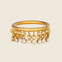 304 Anillos de dedo de circonita cúbica de acero inoxidable para mujer, rondo