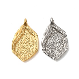 304 подвески из нержавеющей стали, текстурированные подвески неправильной овальной формы