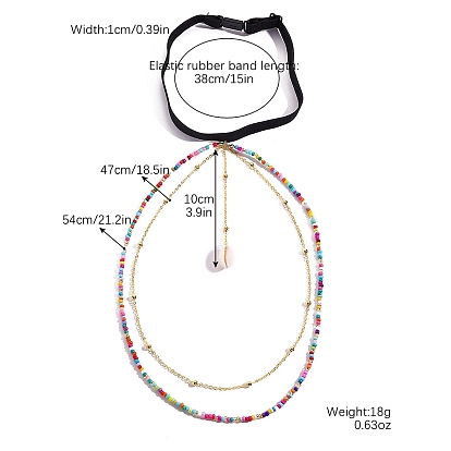 Бисер из богемского сплава/слои ракушки, цепочка на бедро и ногу, эластичные эластичные украшения для тела для женщин