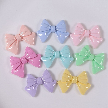 Кабошон из непрозрачной смолы, бантом