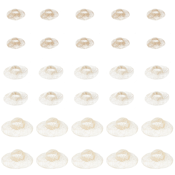 30шт. 3 стили соломенной шляпы для куклы, мини-шапка для вязания вручную, для поделок ювелирные изделия аксессуары ремесло украшение