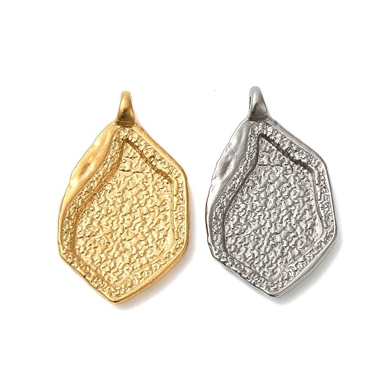 304 подвески из нержавеющей стали, текстурированные подвески неправильной овальной формы