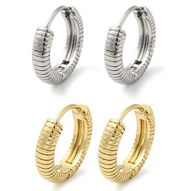 304 Stainless Steel Hoop Earrings, Ring