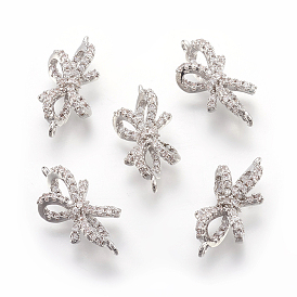 Латунные микро проложить кубических ссылки циркония, без свинца, без кадмии и без никеля, бантом