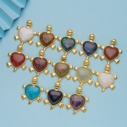 Природных драгоценных камней кабошон, черепахи, сердце