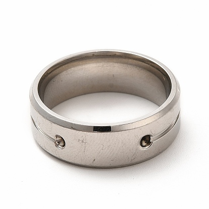 201 кольца для пальцев из нержавеющей стали, настройки кольца горный хрусталь