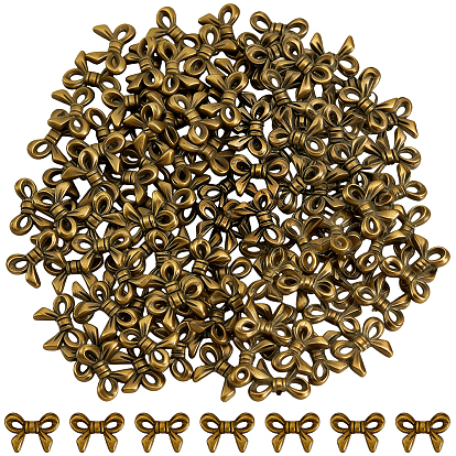 120pcs Legierungsperlen im tibetischen Stil, Schleife, Bleifrei und cadmium frei