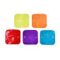 Spray Painted Capiz Shell Pendants, Square