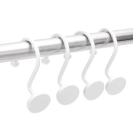 2Bags Iron Shower Curtain Hook for Bathroom