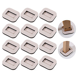 Войлочные противоскользящие коврики для офисных кресел, прямоугольные