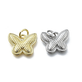 Латунные подвески, бабочки прелести, долговечный, без свинца и без кадмия, стойки покрытие, с целью перехода в кольце