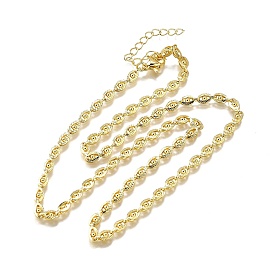 Ожерелья из латунных цепочек с глазом, без свинца и без кадмия, долговечный, стойки покрытие