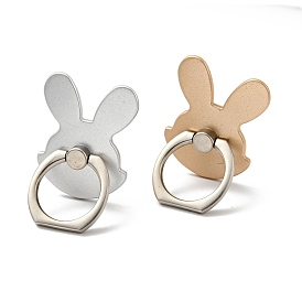 Zinc Alloy Rabbit Cell Phone Holder Stand Findings, Rotation Finger Grip Ring Kickstand Settings