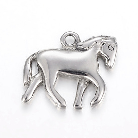 304 charmes en acier inoxydable, cheval