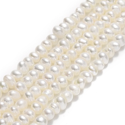 Natural Cultured Freshwater Pearl Beads Strands, Potato