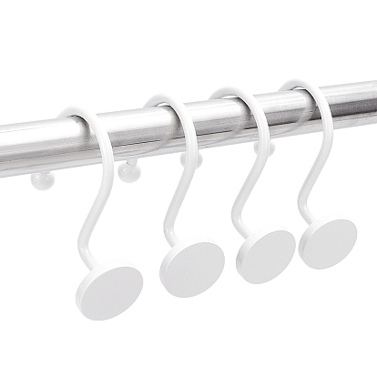 2Bags Iron Shower Curtain Hook for Bathroom