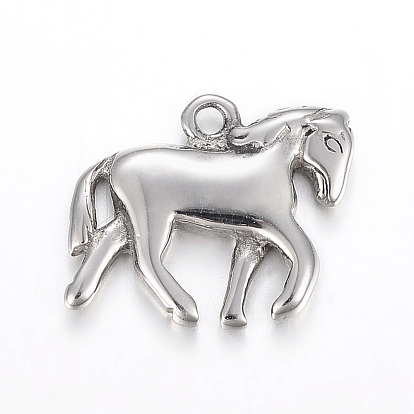 304 charmes en acier inoxydable, cheval