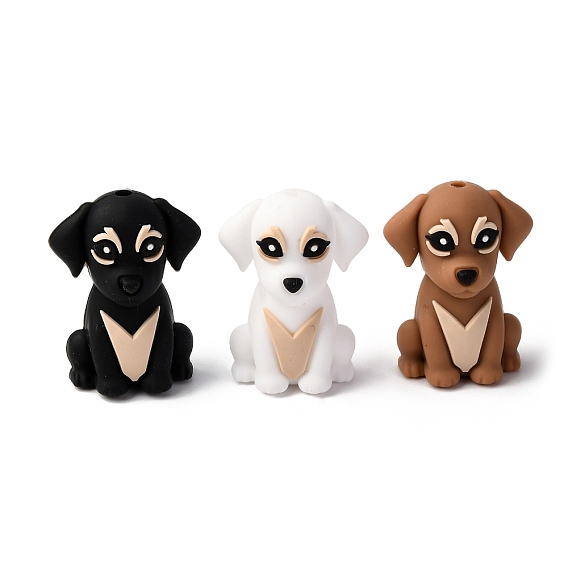 Силиконовые бусины, фокусные бусы, собака