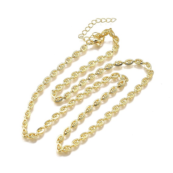 Ожерелья из латунных цепочек с глазом, без свинца и без кадмия, долговечный, стойки покрытие