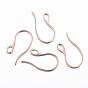 Ion Plating(IP) 304 Stainless Steel Earring Hooks, Ear Wire, with Horizontal Loop
