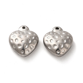 Valentine's Day 304 Stainless Steel Pendants, Heart Charm