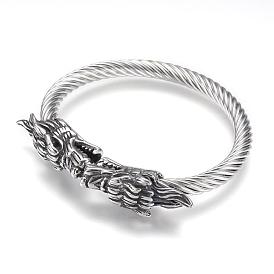 304 bracelets en acier inoxydable, Dragon