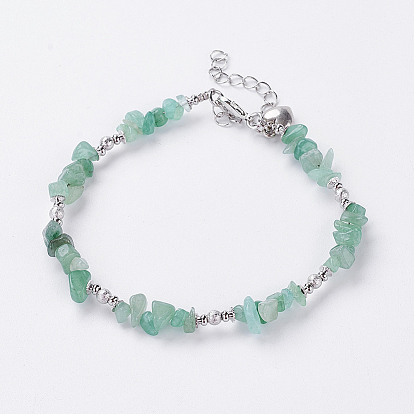 Модные драгоценный камень бисером браслеты, с железными шариками и латуни омаров коготь застежками, 8-7/8 дюйм (225 мм)