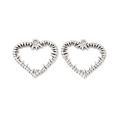 Сплавочные подвески тибетского стиля, шипастое сердце