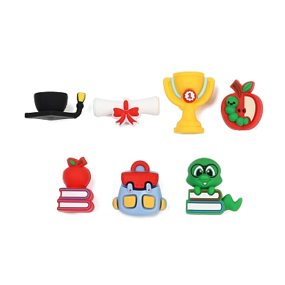 Тема выпускного сезона силиконовые бусины, фокусные бусы, сумка-змея яблоко книга трофей диплом о высшем образовании шапочка для выпускников