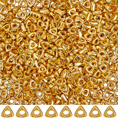 1000 Perles d'espacement en alliage de zinc, triangle