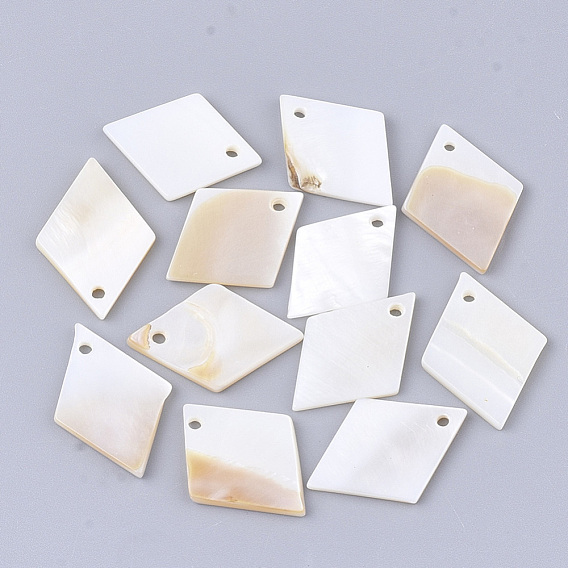 Freshwater Shell Pendants, Rhombus