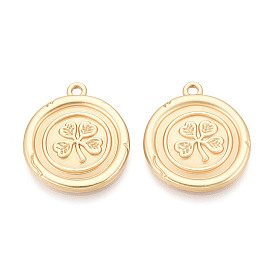 Подвески из сплава , Плоский круглый и клевер, без кадмия и без свинца