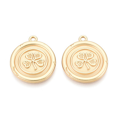 Подвески из сплава , Плоский круглый и клевер, без кадмия и без свинца