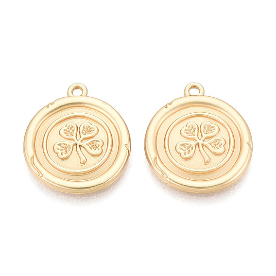 Подвески из сплава , Плоский круглый и клевер, без кадмия и без свинца