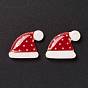 Christmas Themed Opaque Resin Cabochons, Christmas Hat