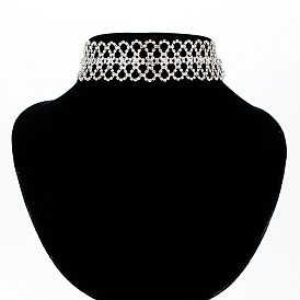 Elegante collar con escote ancho y hueco para una apariencia dulce y elegante - n363