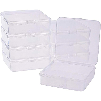 Conteneurs de perle plastique, carrée