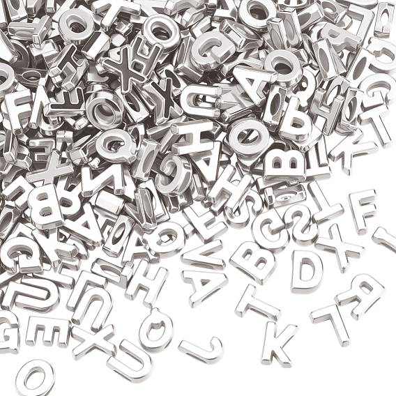 300шт. пластиковые подвески-слайдеры, письмо бисером