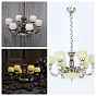 Alloy Miniature Ceiling Lamp Display Decorations, with Magnet, for Dollhouse Decor