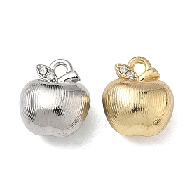 Прелести сплава Rhinestone, яблочные прелести, без свинца и без кадмия