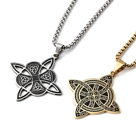 201 подвески из нержавеющей стали с узлом викингов и узлом желаний для женщин